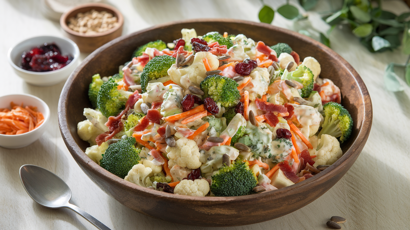 Broccoli Cauliflower Salad Recipe