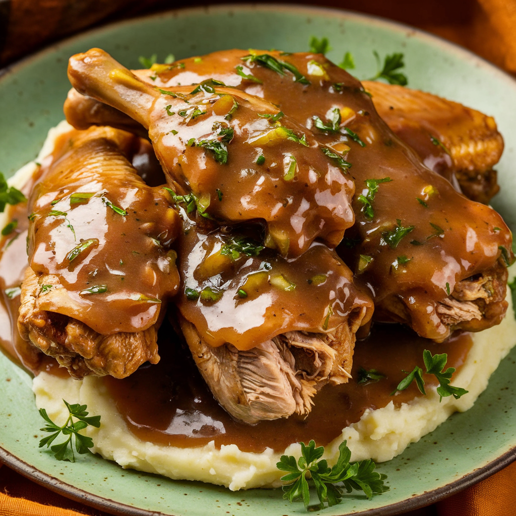 smothered turkey wings recipe