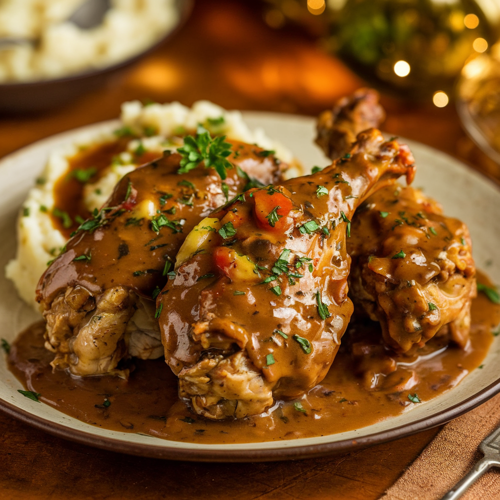 smothered turkey wings recipe