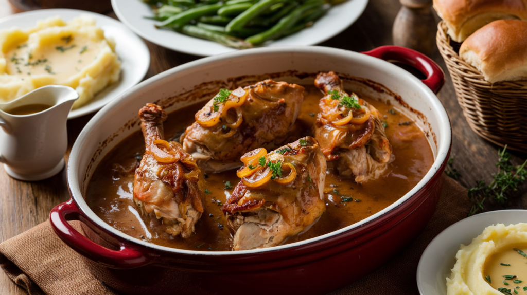 smothered turkey wings recipe