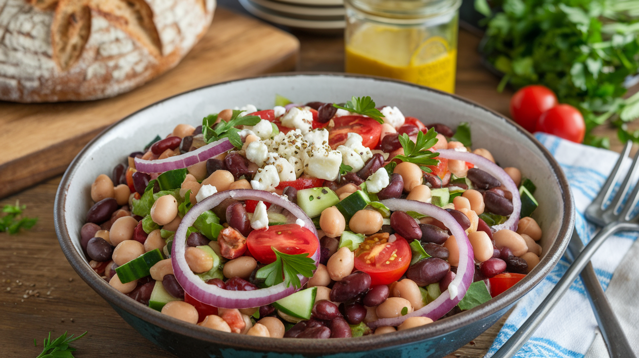 dense bean salad recipe