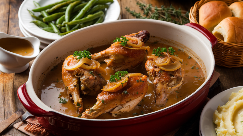 smothered turkey wings recipe